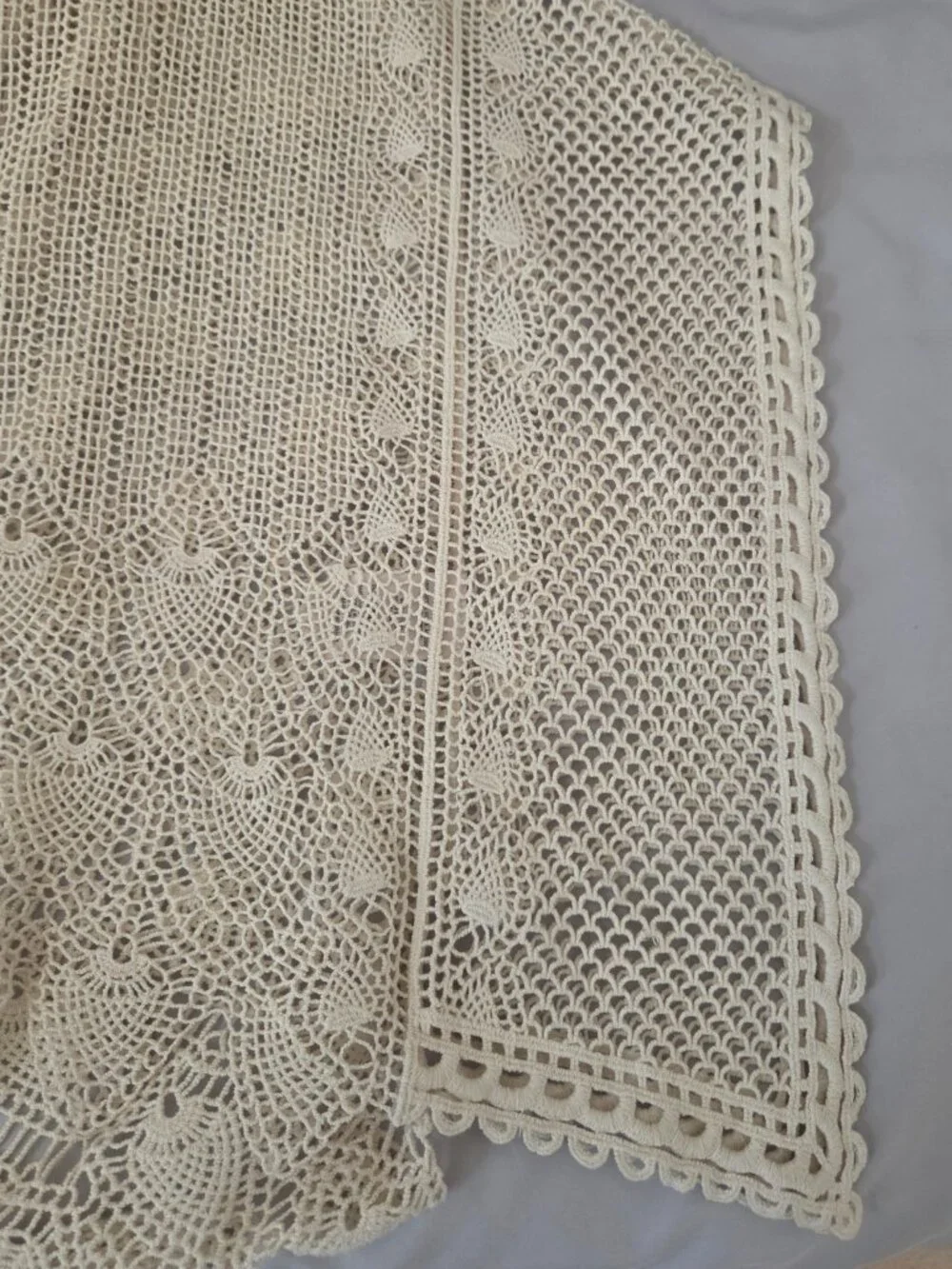 Anthropology - Sparrow Crochet Cream Colored Poncho Top